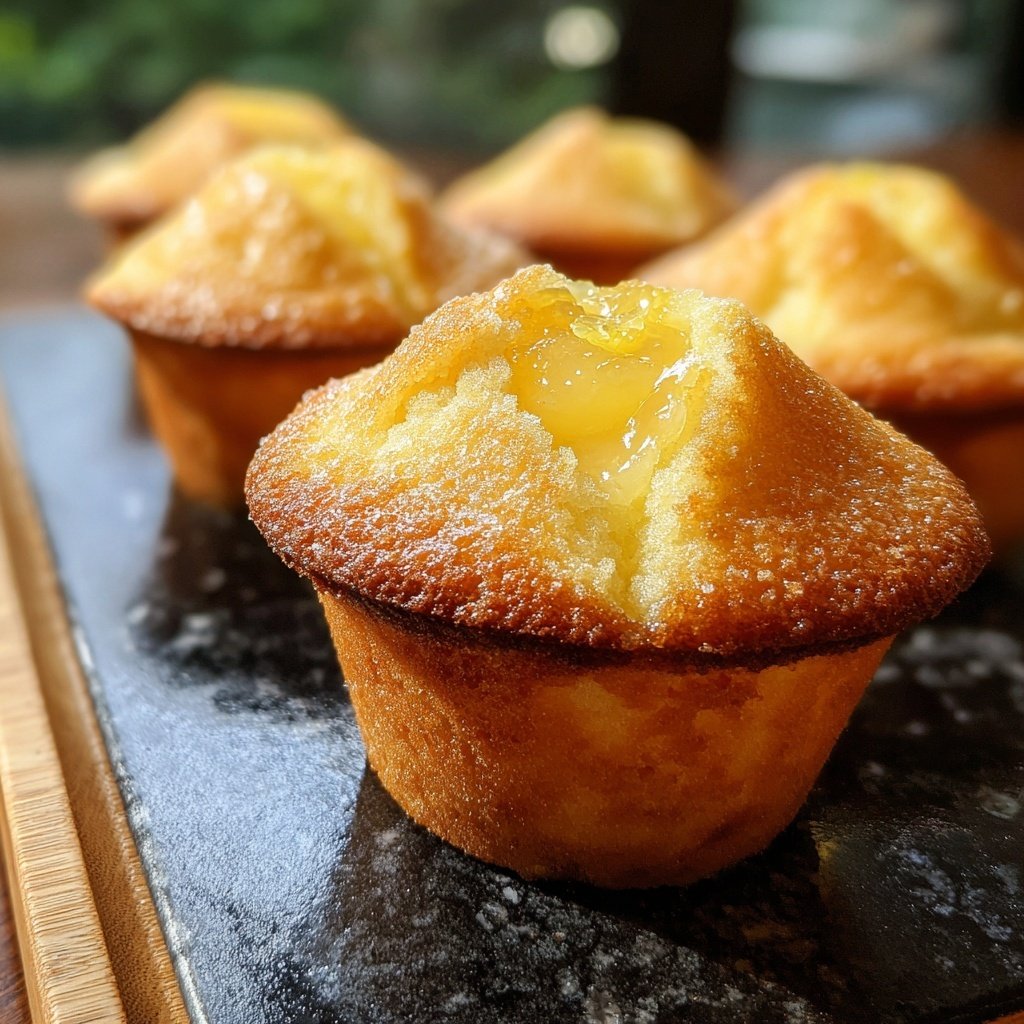 Muffins mit Zitronenfüllung