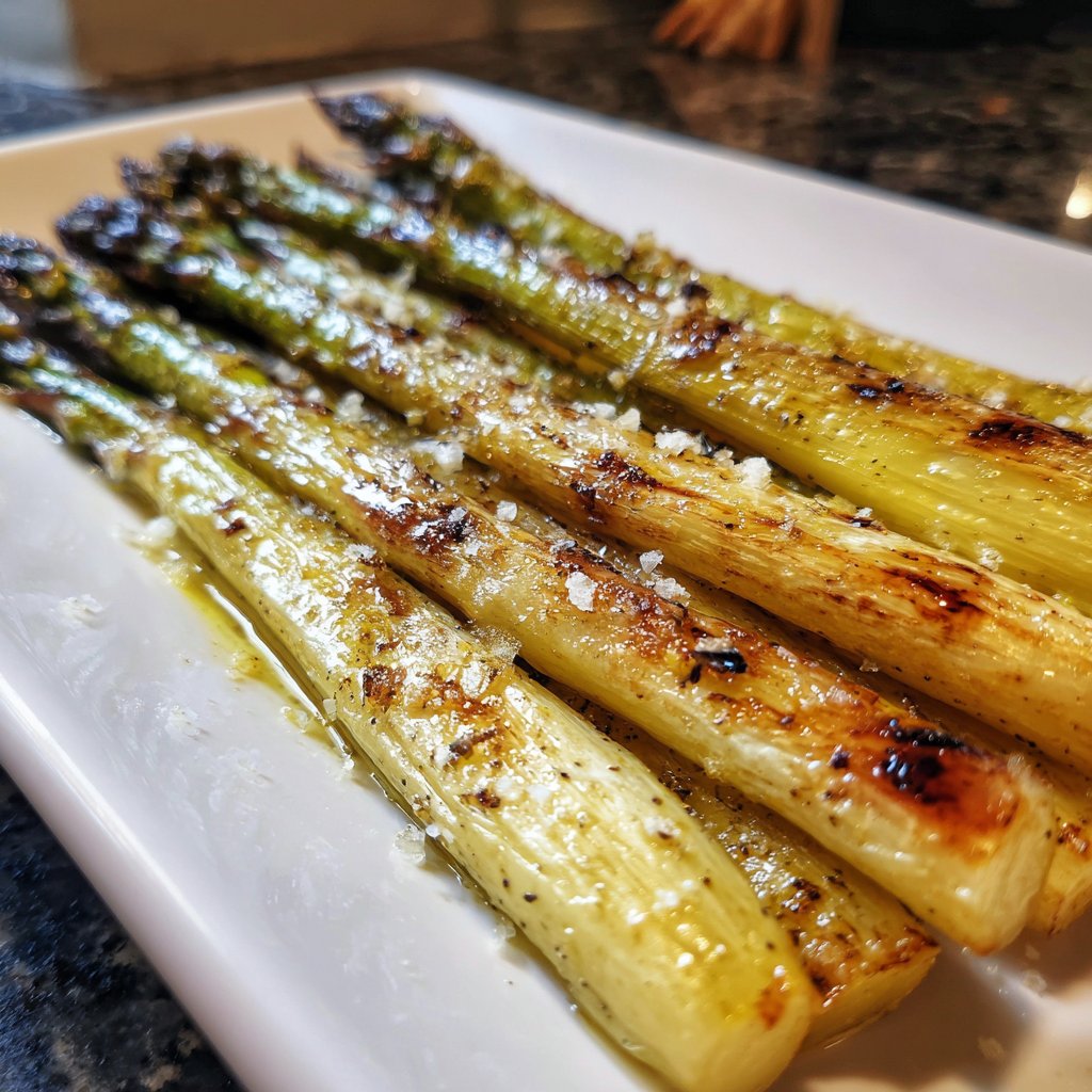 Grüner Spargel Aus Dem Ofen