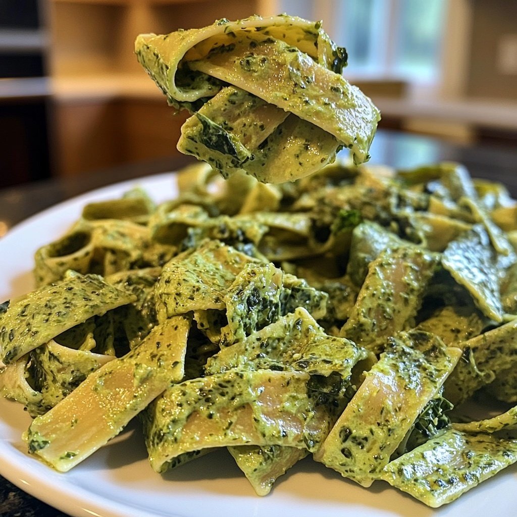 Green Goddess Pasta – mit Spinat und Grünkohl