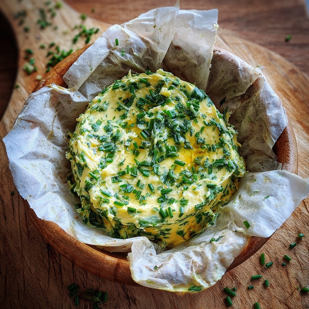 Kräuterbutter Mit Knoblauch Und Schnittlauch