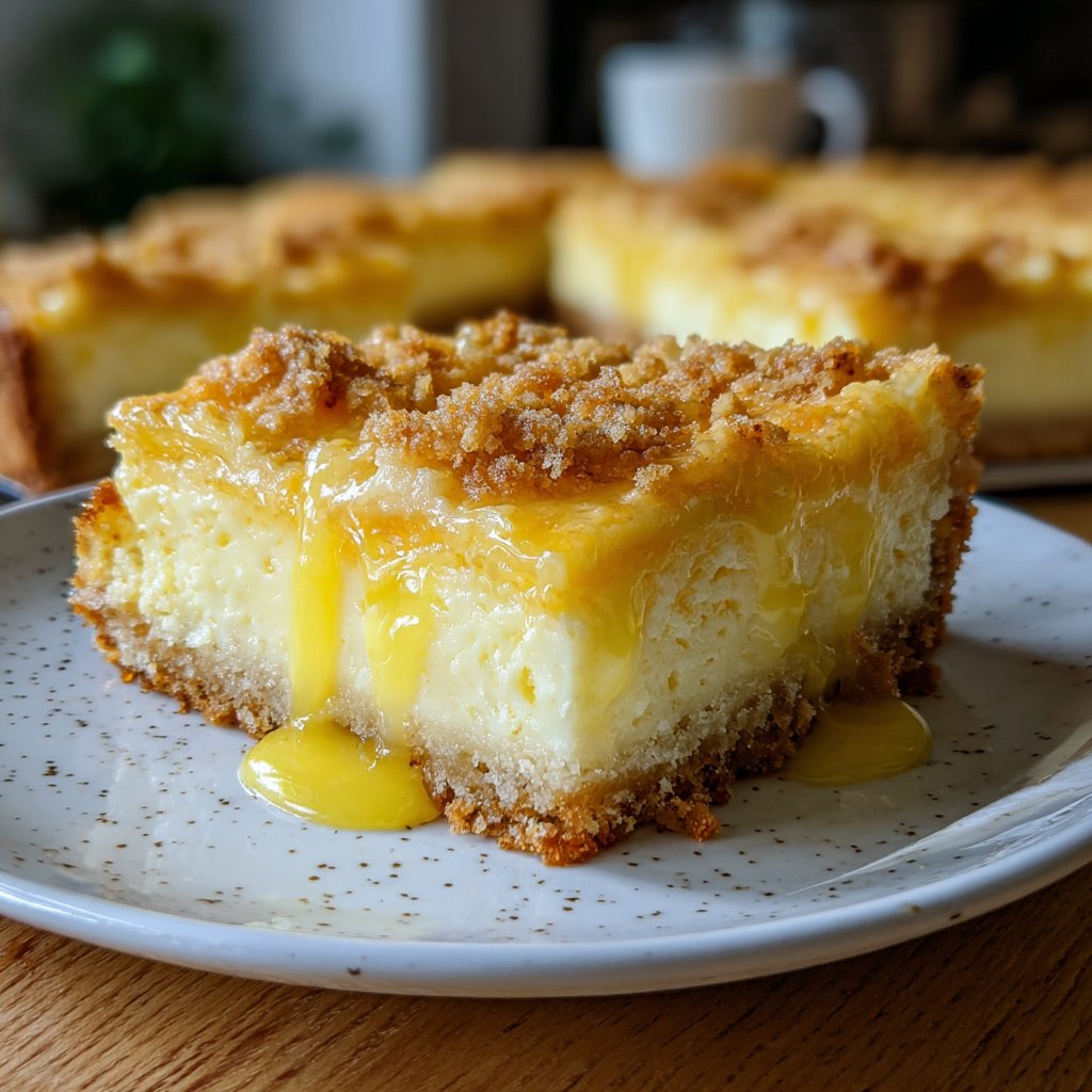 Zitronenkuchen mit Frischkäse-Topping