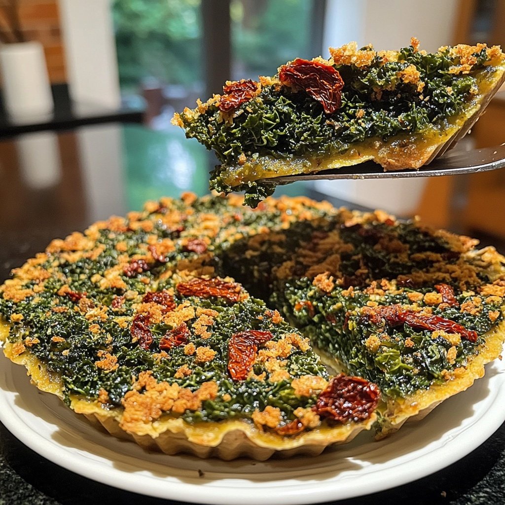 Schnelle Grünkohlpfanne mit getrockneten Tomaten